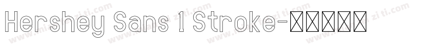 Hershey Sans 1 Stroke字体转换